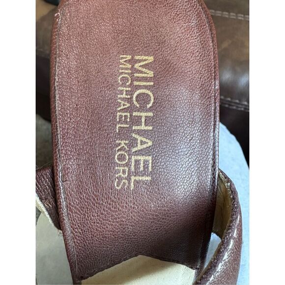 Michael Kors leather brown strap sandal 9.5 - Picture 12 of 14